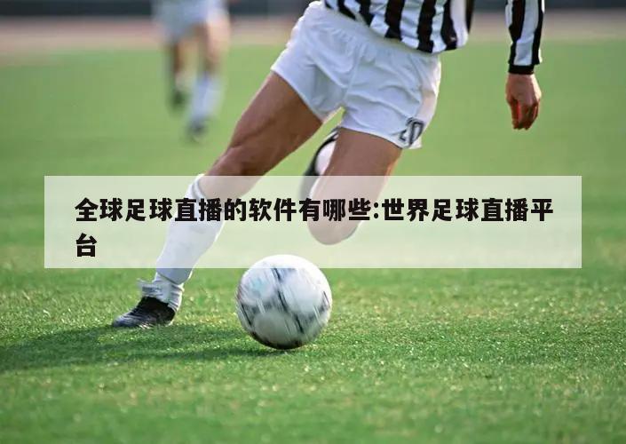 全球足球直播的软件有哪些:世界足球直播平台