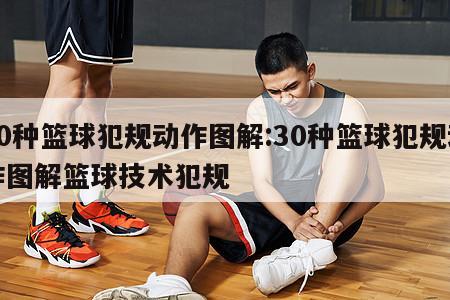 30种篮球犯规动作图解:30种篮球犯规动作图解篮球技术犯规